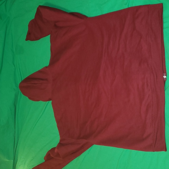 Hanes Ecosmart Zipup Hooded Sweatshirt Size XL Burgandy - Picture 4 of 5